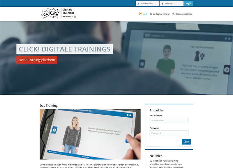 Hier geht's zum CLICK!-Training.